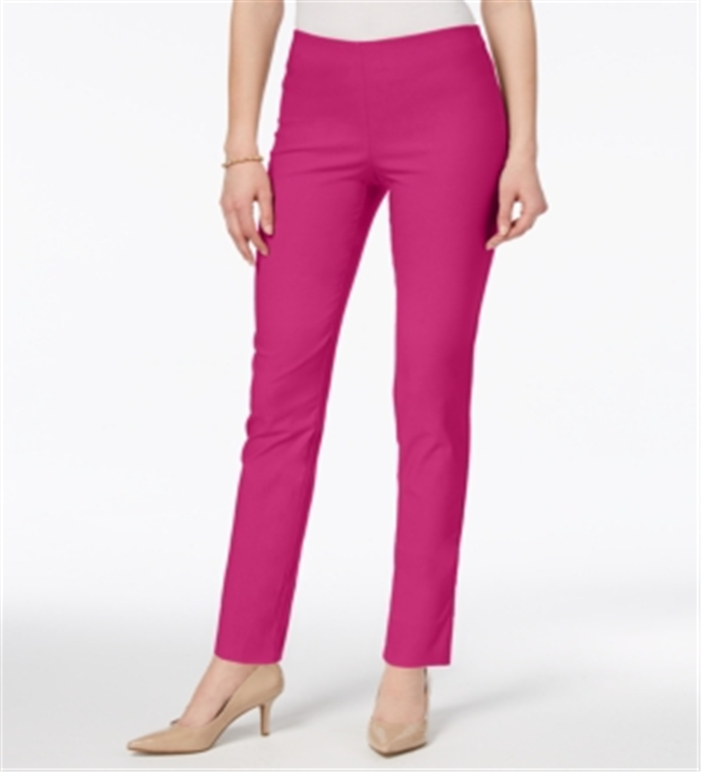Calça skinny Chelsea Tummy Control feminina Charter Club, rosa, tamanho 16