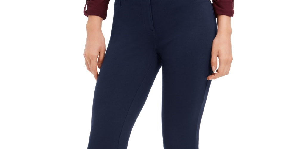 Calça Slim Feminina Style &amp; Co Azul Marinho Tamanho 2