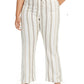 Calça de linho feminina Charter Club, branca, tamanho 0X