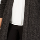 Karen Scott Cardigan Feminino Plus Pointelle Frente Aberta Preto Tamanho 0X