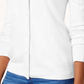 Karen Scott Cardigan Feminino com Botões e Contas, Branco, Tamanho XS