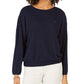 Tommy Hilfiger Blusa Feminina Manga Longa Gola Joia Azul Tamanho Médio