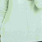 Blusa feminina estilo &amp; co, verde texturizada, mescla, manga comprida, gola redonda, suéter, tamanho pequeno