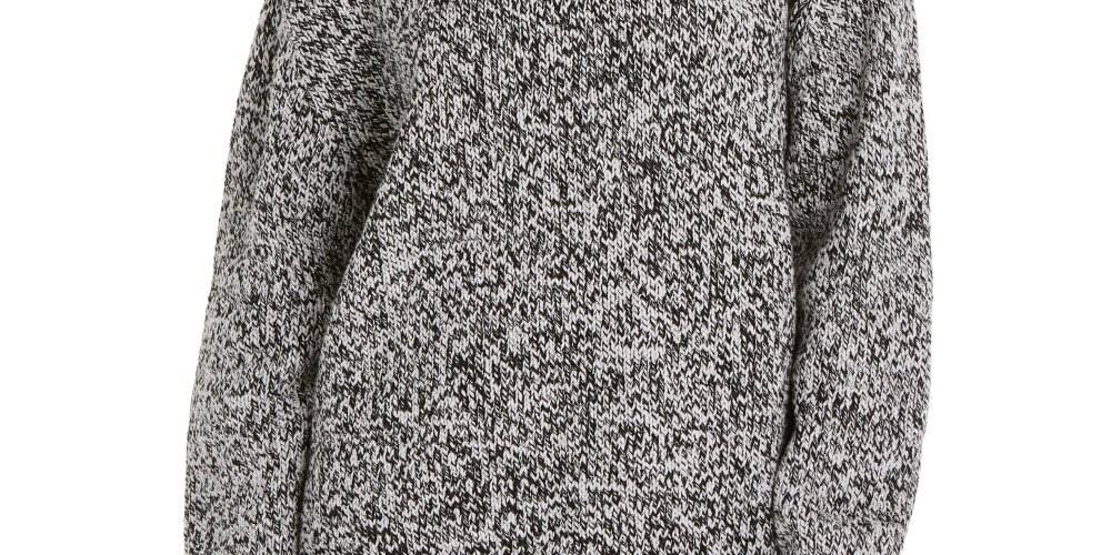 Suéter feminino Michael Kors de gola alta cinza, tamanho XX-G