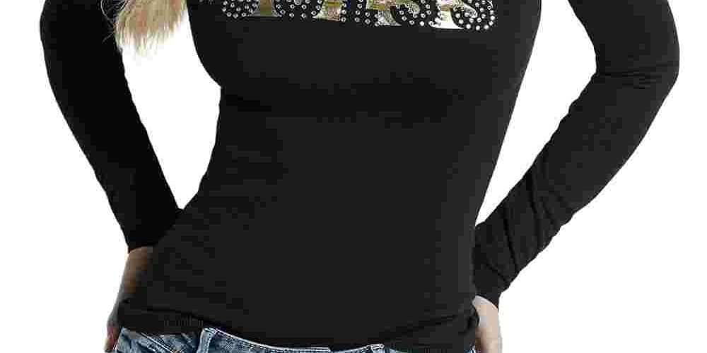 Suéter Guess Feminino com Logotipo Metálico Preto Tamanho X-G