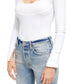 Blusa feminina Bit Of Lace da Free People, branca, tamanho médio