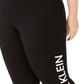 Calça legging feminina Calvin Klein Performance com logo e cintura alta, preta, tamanho 2X