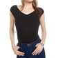 Body feminino cruzado Bar III preto tamanho XX-G