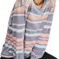 Blusa feminina Arielle estampada manga comprida azul tamanho grande da Free People