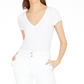 Calça jeans feminina estilo marinheiro, cintura alta, branca, tamanho 8, da INC International Concepts