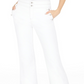 Calça jeans feminina estilo marinheiro, cintura alta, branca, tamanho 8, da INC International Concepts