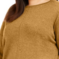 Suéter túnica feminino com costura frontal estilo &amp; co, dourado, tamanho 0X