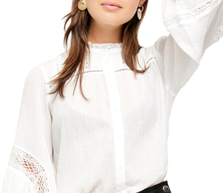 Blusa Emma Feminina Free People Branca Tamanho Médio