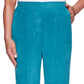 Calça feminina Alfred Dunner Petite Walnut Grove de camurça sintética azul brilhante 10P