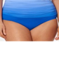 Maiô feminino Bleu By Rod Beattie com decote coração franzido e aro, tamanho 20W, azul