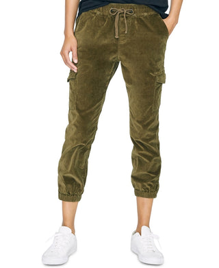 Calça jogger cargo Sanctuary Mia de algodão elástico feminina, verde, tamanho X-S