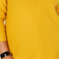 Suéter Alfani Plus Size Feminino com Detalhe de Botão e Canelado Amarelo Tamanho 3X
