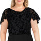 Vestido de coquetel floral metálico Dalen feminino Ralph Lauren, preto, tamanho 10