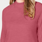 Karen Scott Suéter Feminino Gola Falsa Rosa Tamanho PS