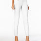 Calça skinny Alfani feminina com controle de barriga, comprimento regular, curta e longa, branca, tamanho 12