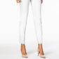 Calça skinny Alfani feminina com controle de barriga, comprimento regular, curta e longa, branca, tamanho 12
