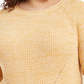 Suéter feminino com acabamento em ponta estilo &amp; co, dourado, tamanho 0X