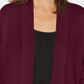 Karen Scott Cardigan Feminino Pequeno com Frente Aberta Vermelho Tamanho PS