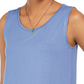 Regata feminina estilo swing fit azul tamanho pequeno