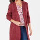 Karen Scott Turbo Duster Cardigan Azul Tamanho X-G