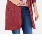Karen Scott Turbo Duster Cardigan Azul Tamanho X-G