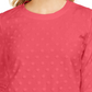 Karen Scott Moletom Feminino Petite Textured Dot Laranja Tamanho P