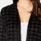 Cardigan Feminino Alfani Eyelash Preto Tamanho Pequeno