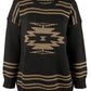 Suéter de malha plus size feminino Ralph Lauren, preto, tamanho 3X