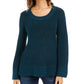 Suéter feminino pequeno com pontos mistos Style &amp; Co, tamanho verde - PM
