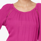 Blusa feminina de crepe camponesa INC International Concepts, rosa, tamanho PS