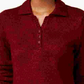 Karen Scott Suéter Feminino com Botões Marmorizados, Médio, Vermelho, Tamanho X-S