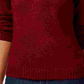 Karen Scott Suéter Feminino com Botões Marmorizados, Médio, Vermelho, Tamanho X-S