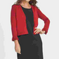 Cardigan feminino DKNY com manga sino, vermelho, tamanho pequeno