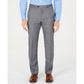 Calça social masculina xadrez de lã Ralph Lauren, cinza, tamanho 36