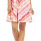 Vestido curto listrado sem mangas com decote em V, estilo &amp; co, rosa, tamanho PM