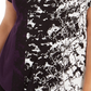 Camiseta feminina Alfani Petite estampada com bainha redonda, roxa, tamanho Petit
