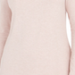 Top feminino com decote canoa canelado Charter Club, rosa, tamanho P