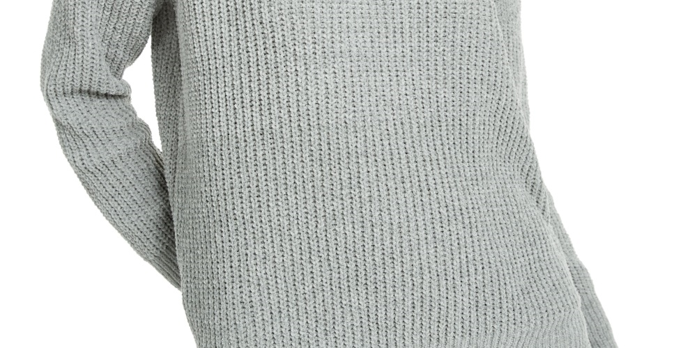 Suéter Hippie Rose Junior de gola falsa em chenille verde tamanho extragrande