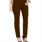 Jeans feminino slim com controle de barriga estilo &amp; co, marrom, tamanho 2, pequeno