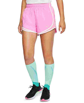 Shorts de corrida Nike Tempo feminino rosa, tamanho médio