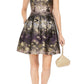 Vestido Vince Camuto Feminino Vince Camuto Metálico Jacquard Fit &amp; Flare Preto Tamanho 10