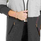 Suéter feminino Charter Club Petite Milano Colorblocked Cotton Completer Cinza PL