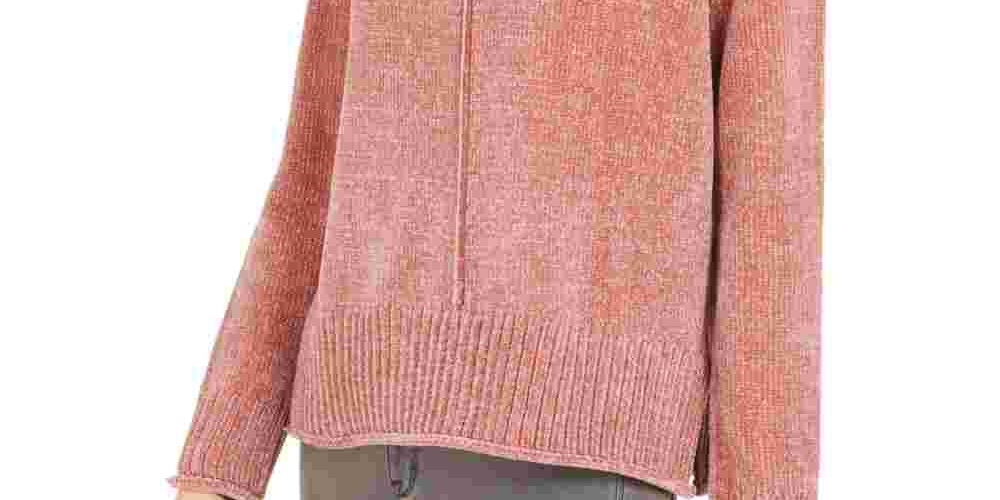 Suéter chenille feminino Style &amp; Co. rosa tamanho PM
