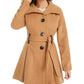 Casaco Madden Girl Junior com cinto e saia, amarelo, tamanho pequeno