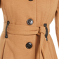 Casaco Madden Girl Junior com cinto e saia, amarelo, tamanho pequeno